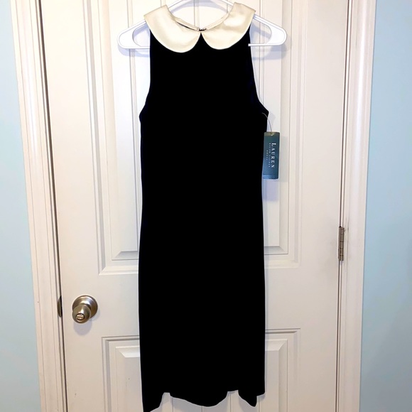 Ralph Lauren Dresses & Skirts - Ralph Lauren Black Dress with White Collar NWT